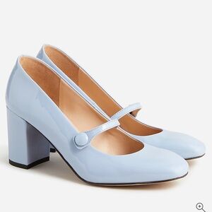 J. Crew Light Blue Mary Jane Heels